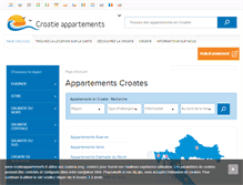 Tablet Screenshot of croatieappartements.fr